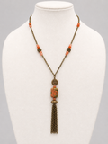 Desert Bloom Tassel Necklace