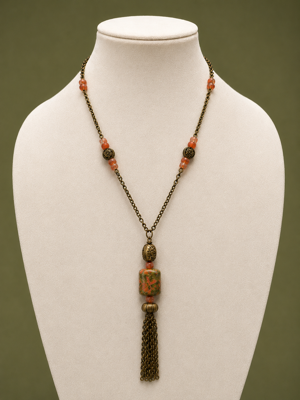 Desert Bloom Tassel Necklace