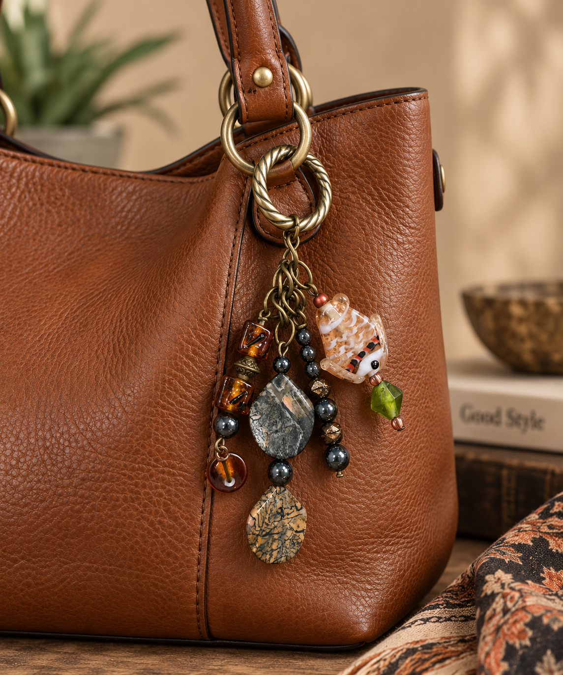 Collected Stories Purse Charm