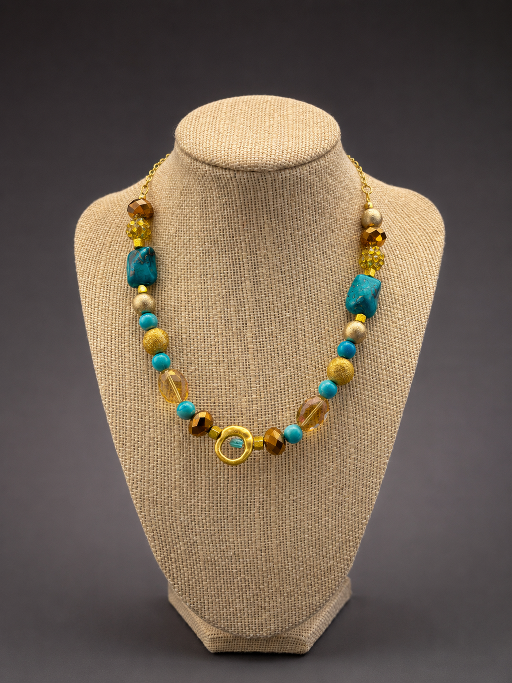 Golden Current Necklace