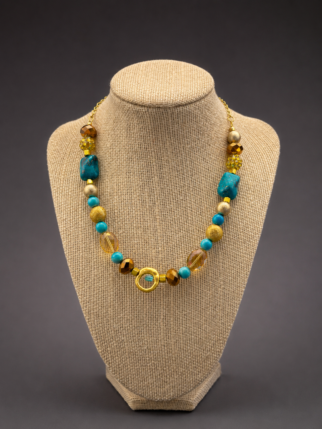 Golden Current Necklace