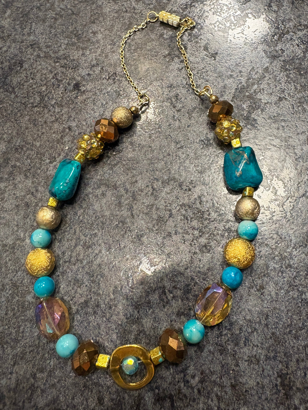 Golden Current Necklace