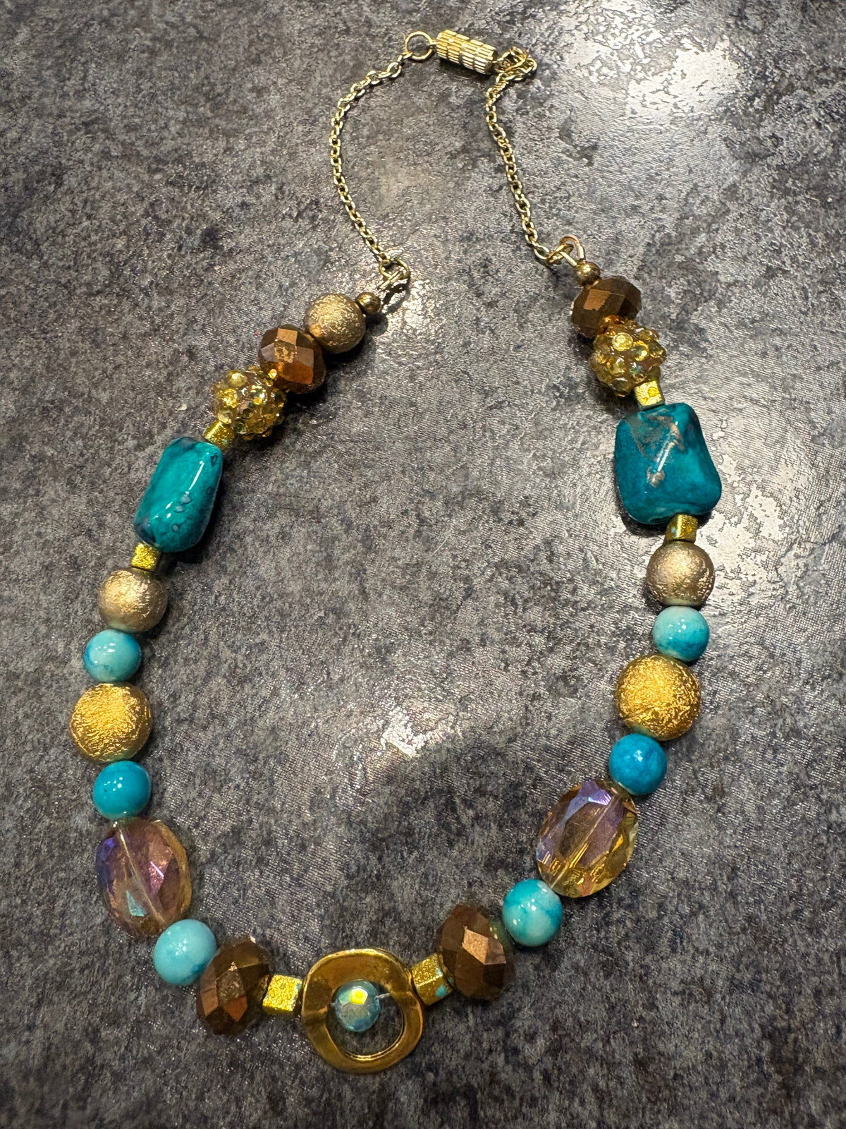 Golden Current Necklace